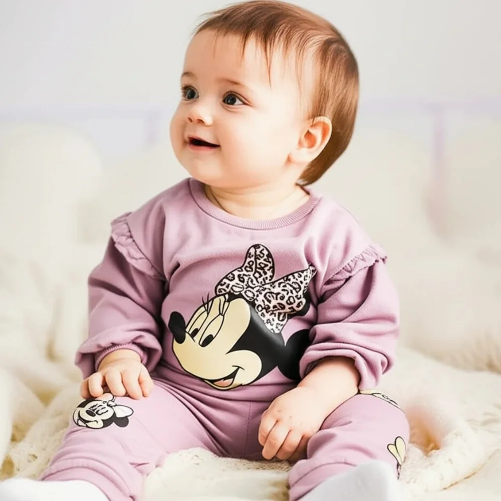 NWT Minnie Mouse Kids Jogger Set - Purple